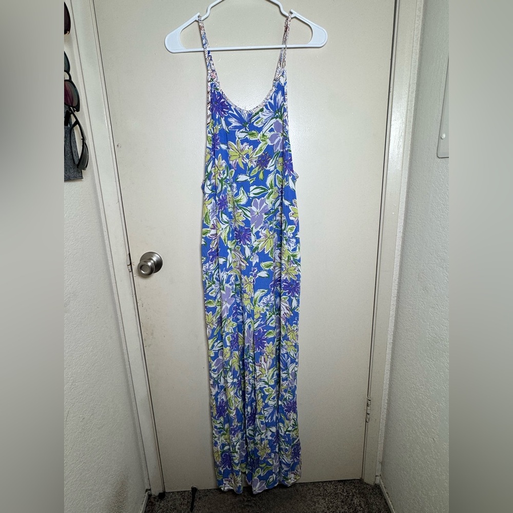 1.4.3. Story by Line Up Blue Floral Sundress Large.